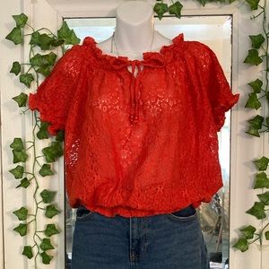 Ultra pink red blouse